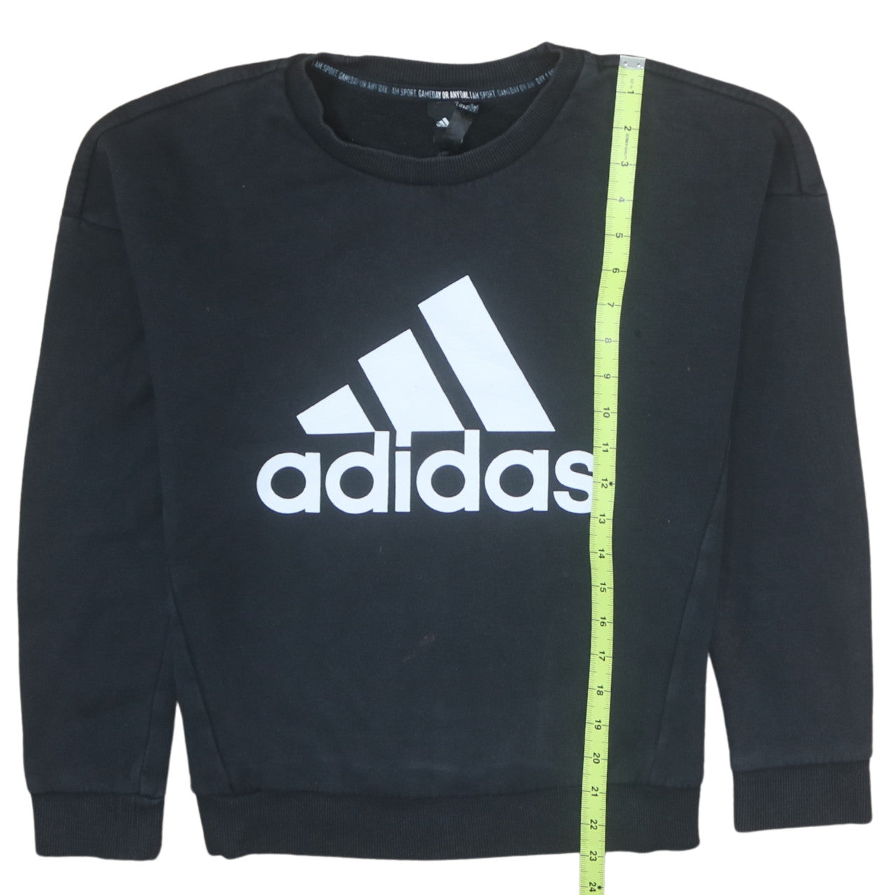 Womens UK Size M adidas Black Pullover Sweatshirt