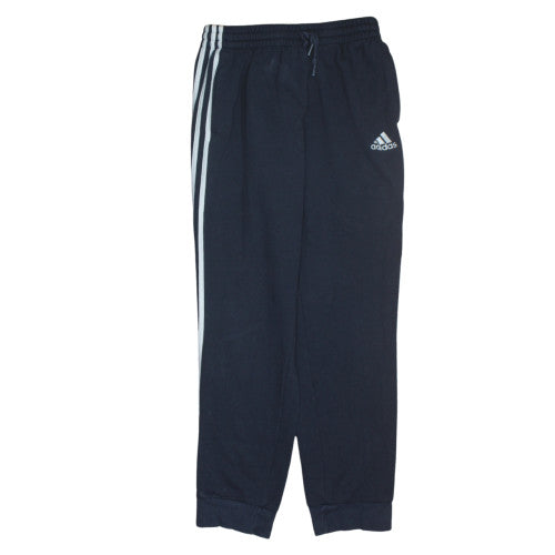 Mens UK Size M adidas Regular Fit Track Pants Black Trousers