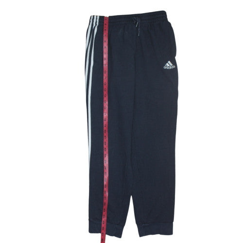 Mens UK Size M adidas Regular Fit Track Pants Black Trousers