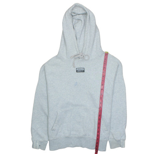 Womens UK Size 12 adidas Grey Pullover Hoodie