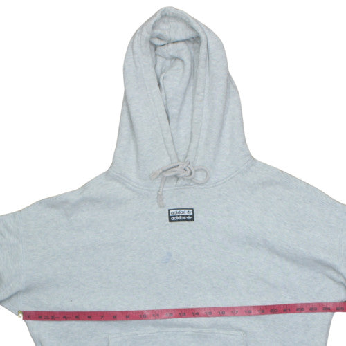 Womens UK Size 12 adidas Grey Pullover Hoodie