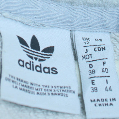 Womens UK Size 12 adidas Grey Pullover Hoodie