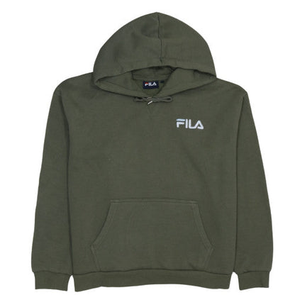 Womens UK Size M FILA Green Pullover Hoodie