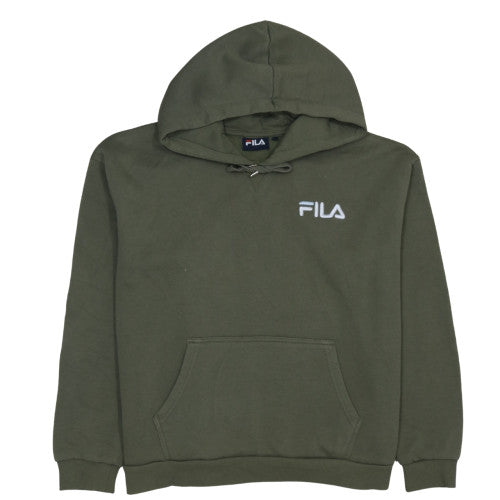 Womens UK Size M FILA Green Pullover Hoodie