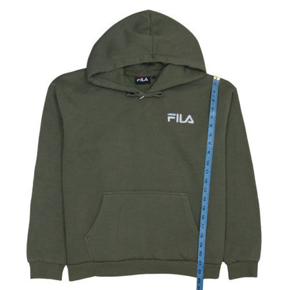 Womens UK Size M FILA Green Pullover Hoodie