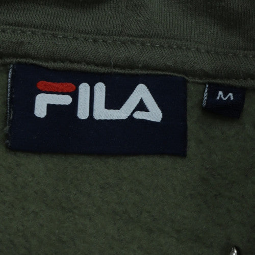 Womens UK Size M FILA Green Pullover Hoodie