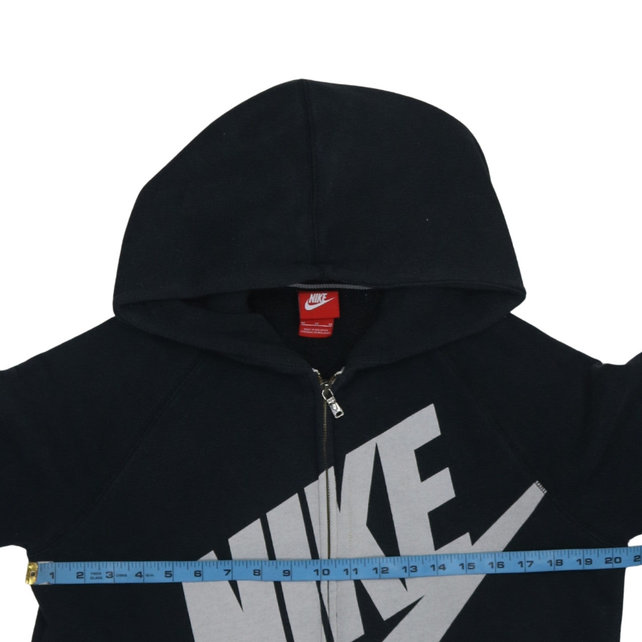 Mens UK Size M Nike Black Full Zip Hoodie