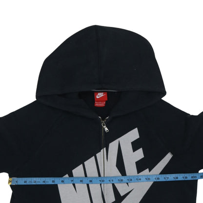 Mens UK Size M Nike Black Full Zip Hoodie