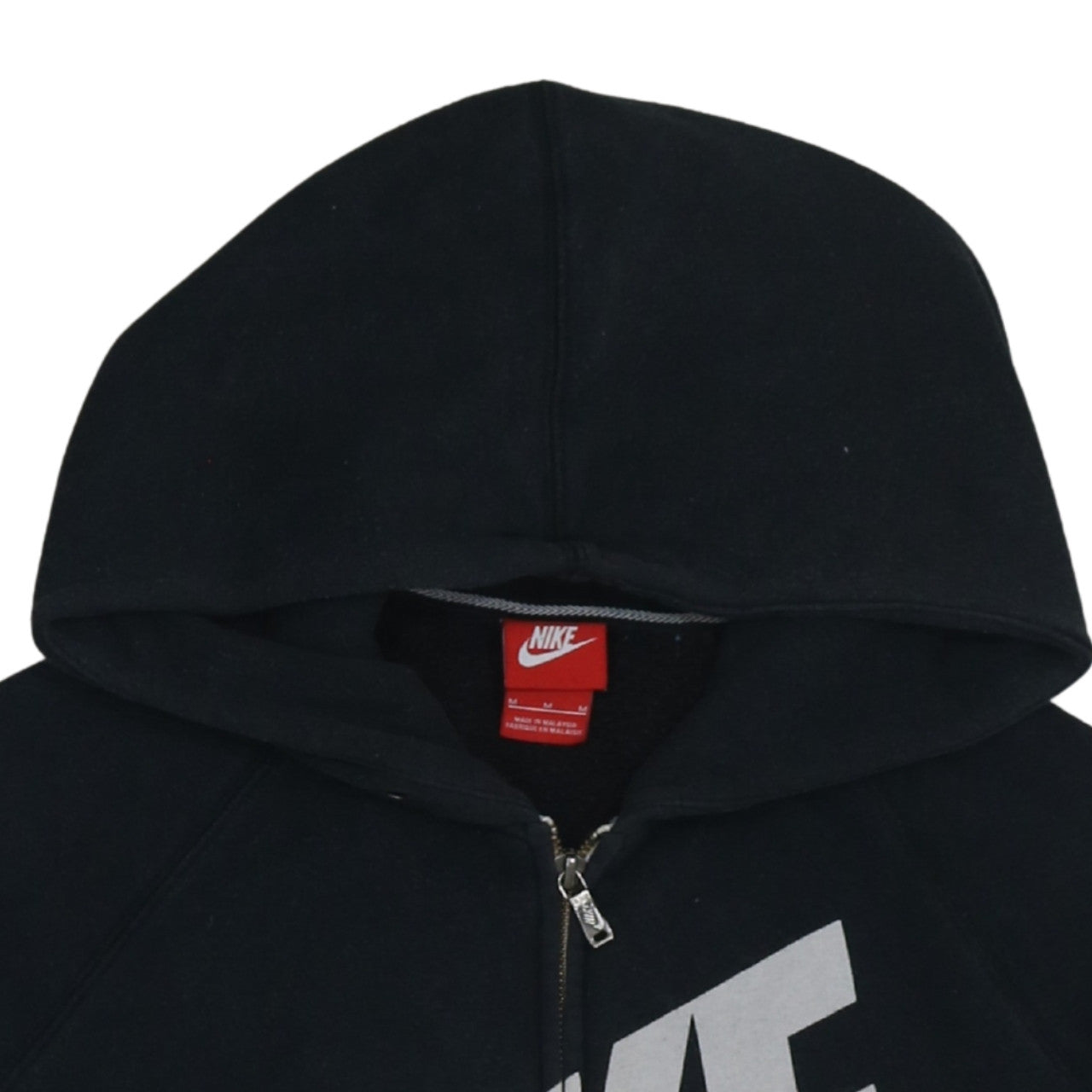 Mens UK Size M Nike Black Full Zip Hoodie