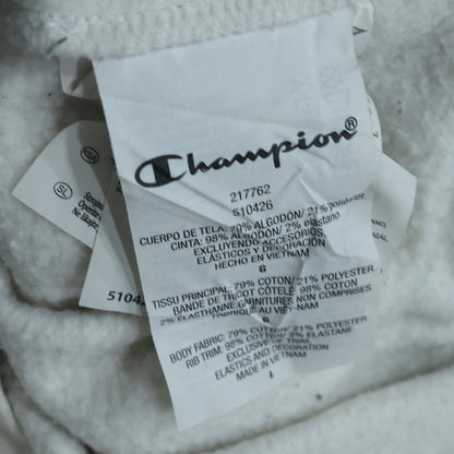 Mens UK Size L Champion White Pullover Sweatshirt