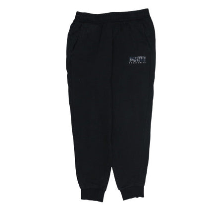 Puma Men's Black Jogger Sweatpants L Elastic Waist Sportswear