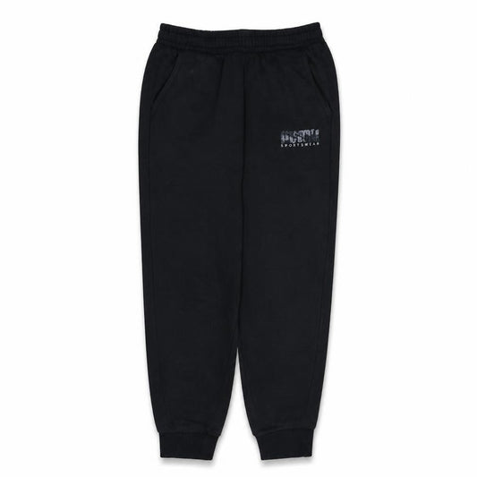 Front view of Puma Men's Black Jogger Sweatpants L Elastic Waist Sportswear