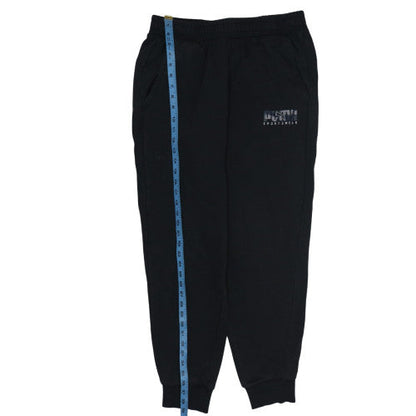 Puma Men's Black Jogger Sweatpants L Elastic Waist Sportswear