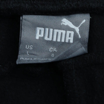 Puma Men's Black Jogger Sweatpants L Elastic Waist Sportswear
