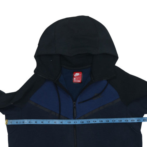 Mens UK Size M Nike Blue Full Zip Hoodie
