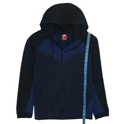 Mens UK Size M Nike Blue Full Zip Hoodie