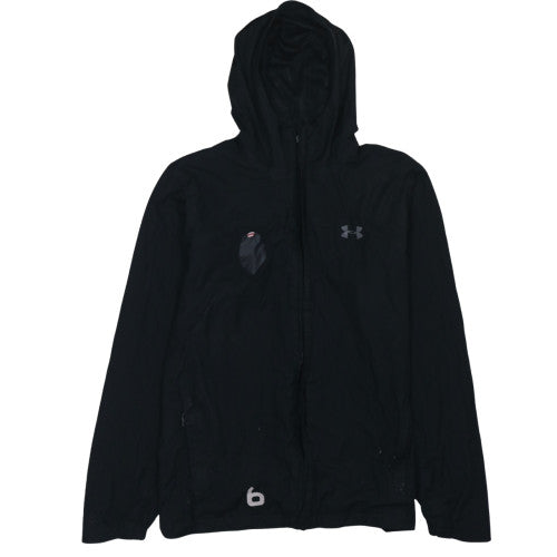 Under Armour Mens Black L Lightweight Hooded Windbreaker Jacket