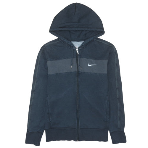 Mens UK Size S Nike Blue Full Zip Hoodie