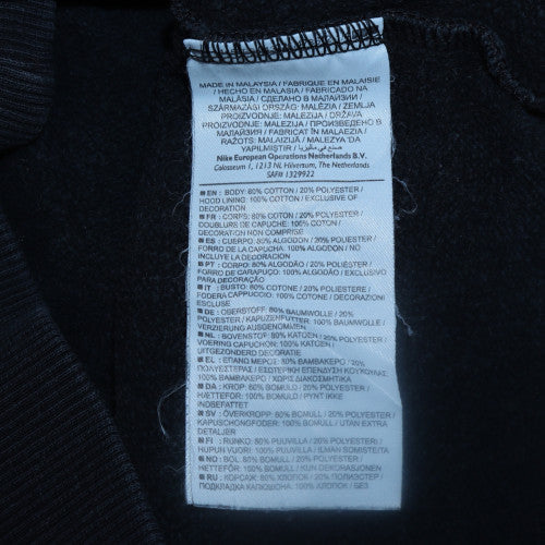 Mens UK Size S Nike Blue Full Zip Hoodie
