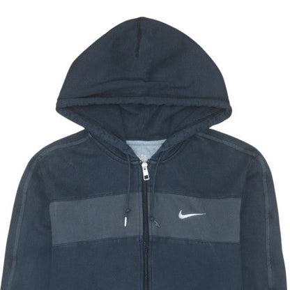 Mens UK Size S Nike Blue Full Zip Hoodie