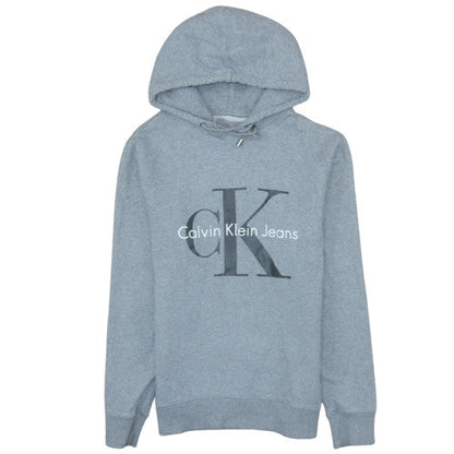 Mens UK Size S Calvin Klein Jeans Grey Pullover Hoodie