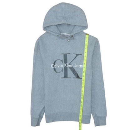 Mens UK Size S Calvin Klein Jeans Grey Pullover Hoodie