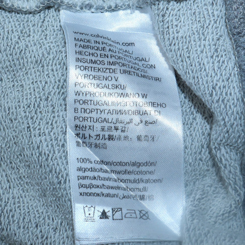 Mens UK Size S Calvin Klein Jeans Grey Pullover Hoodie