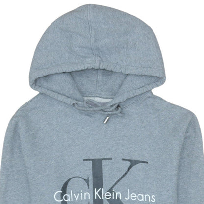 Mens UK Size S Calvin Klein Jeans Grey Pullover Hoodie