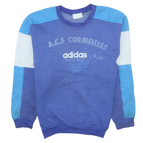 Womens UK Size 8 adidas Blue Pullover Sweatshirt