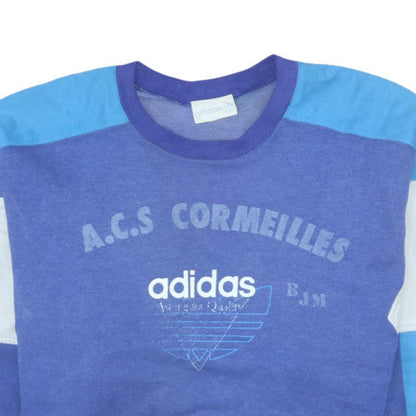 Womens UK Size 8 adidas Blue Pullover Sweatshirt