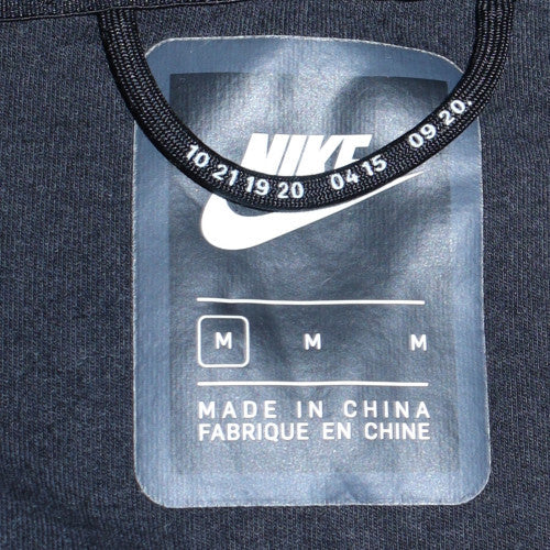 Mens UK Size M Nike Black Full Zip Hoodie