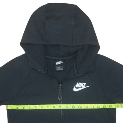 Nike Boys Black Full Zip Hoodie L 147-158cm Fleece Sweatshirt