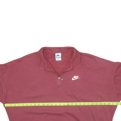 Womens UK Size L Nike Red Pullover Sweatshirt