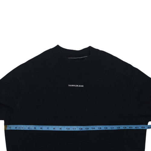 Mens UK Size S Calvin Klein Jeans Black Pullover Sweatshirt