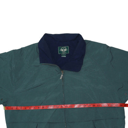 Mens UK Size L DOCKERS Green Full Zip Sweatshirt