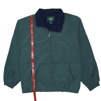Mens UK Size L DOCKERS Green Full Zip Sweatshirt