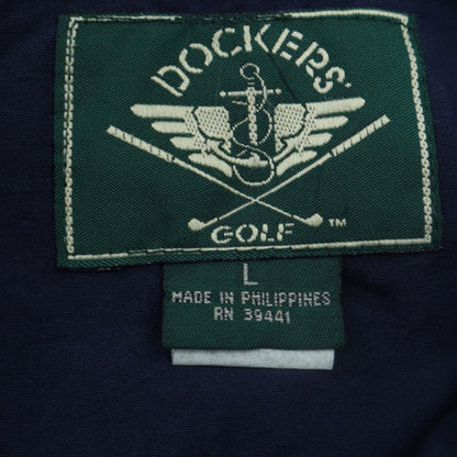 Mens UK Size L DOCKERS Green Full Zip Sweatshirt