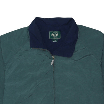 Mens UK Size L DOCKERS Green Full Zip Sweatshirt