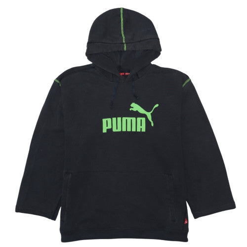 Mens UK Size L PUMA Black Pullover Hoodie