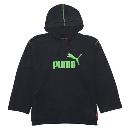 Mens UK Size L PUMA Black Pullover Hoodie