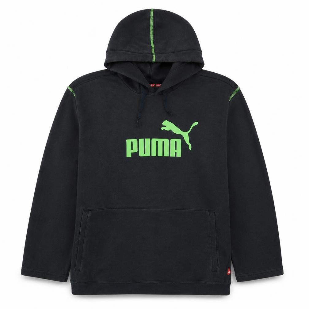 Mens UK Size L PUMA Black Pullover Hoodie