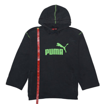 Mens UK Size L PUMA Black Pullover Hoodie
