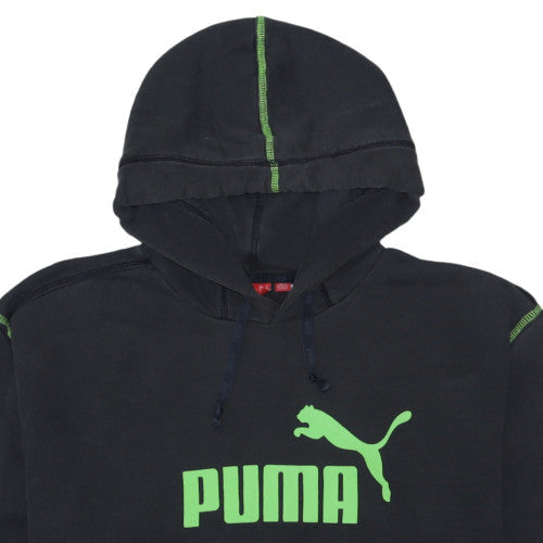 Mens UK Size L PUMA Black Pullover Hoodie
