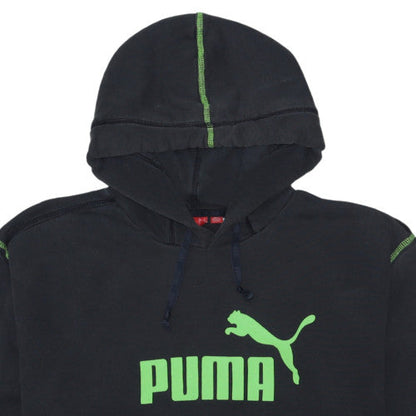 Mens UK Size L PUMA Black Pullover Hoodie