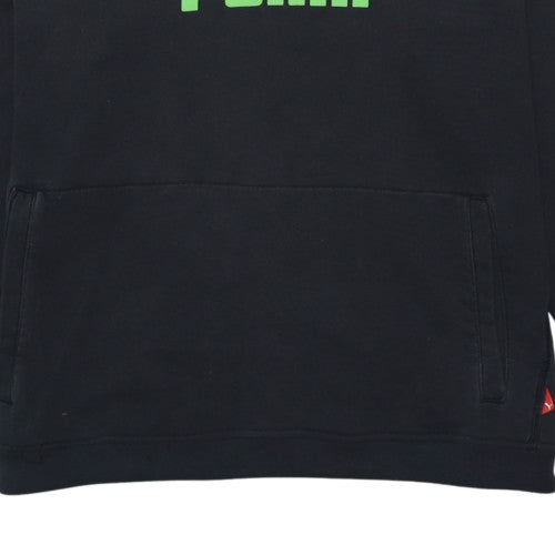 Mens UK Size L PUMA Black Pullover Hoodie
