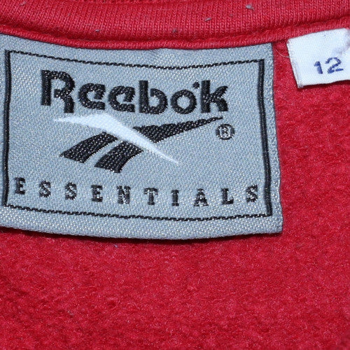 Womens UK Size 12 Reebok Red Pullover Sweatshirt