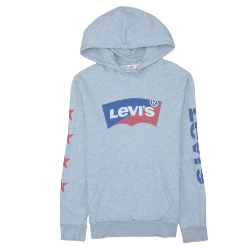 Mens UK Size M Levi's Grey Pullover Hoodie