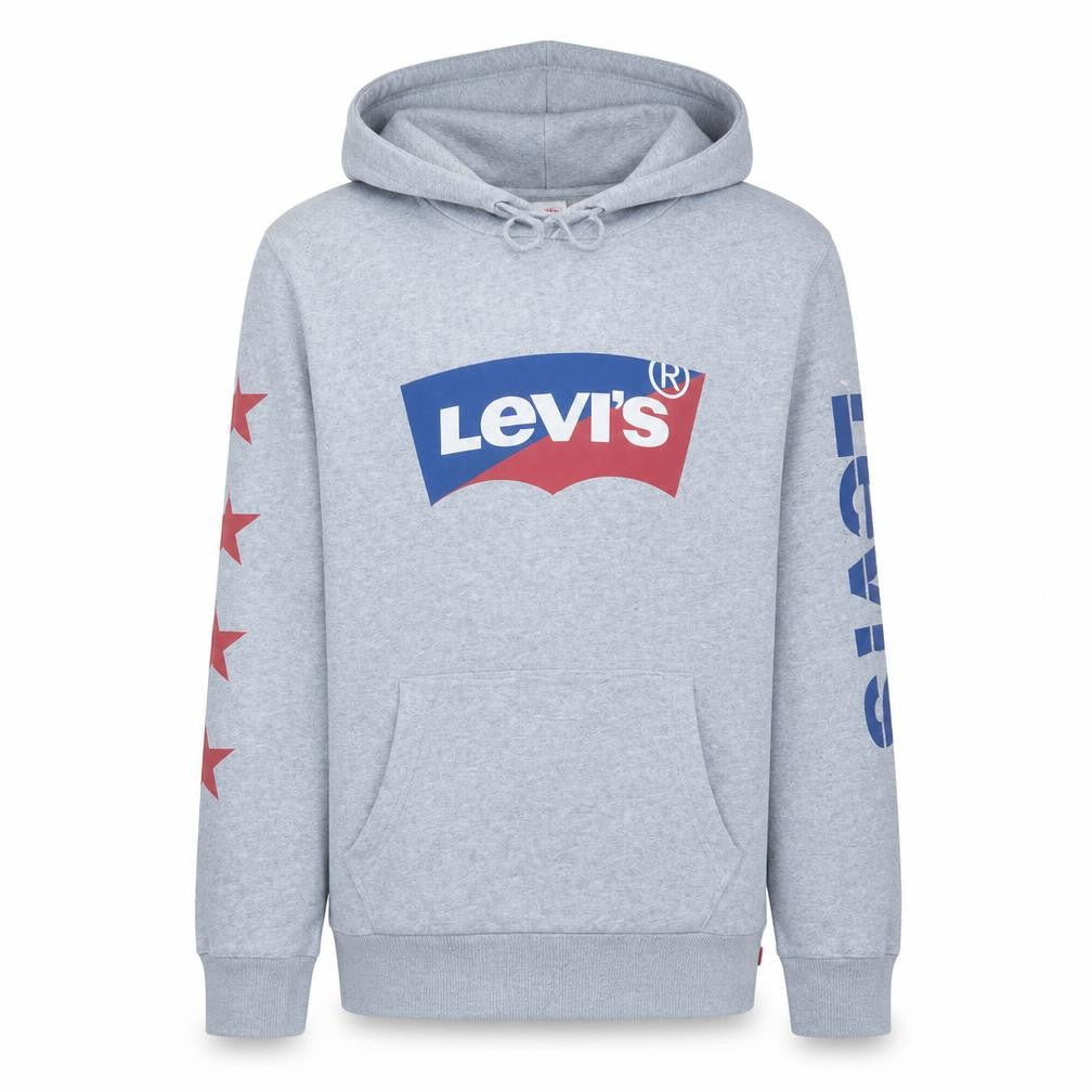 Mens UK Size M Levi's Grey Pullover Hoodie