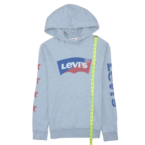 Mens UK Size M Levi's Grey Pullover Hoodie