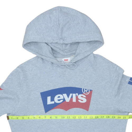 Mens UK Size M Levi's Grey Pullover Hoodie